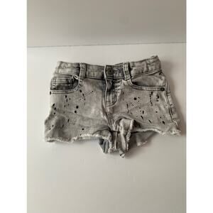 CRAZY 8 Jean Shorts Adjustable waist Gray Size 5
